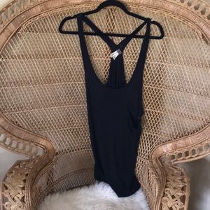 Free people black tank top size medium